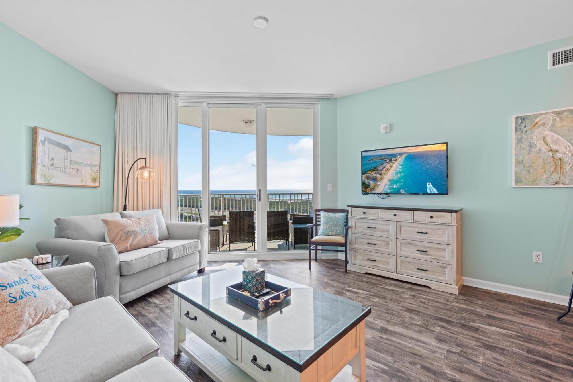 5 Star Resort 11Th Fl Stunning Sunrise 2Br 2Ba King Suite,Pools ,Shuttle Or Walk To Beach Дестин Екстериор снимка
